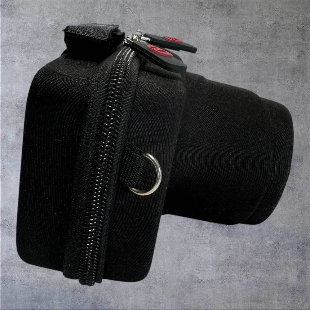 Kroo Camera Case Small Black DSLR Shape Padded Bag